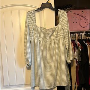 Gingham Checkered Women's Dress